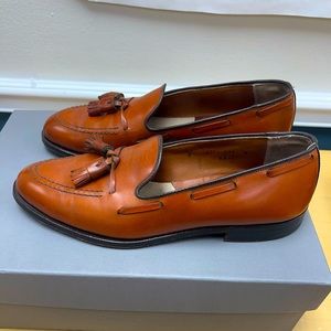 ALDEN DRESS SHOE - Tassel Loafer Burnished Tan Calfskin #662
